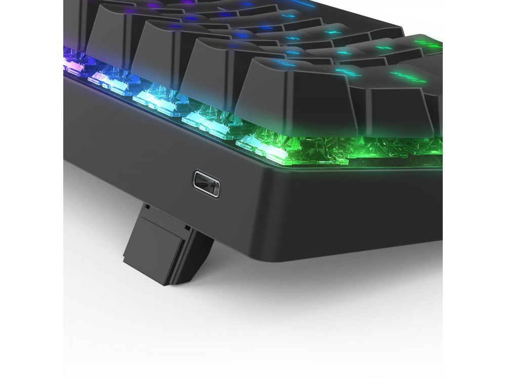 BlitzWolf BW-KB1 Wireless Mechanical RGB Keyboard, BT 5.0, Programmable with Gateron Red Switches