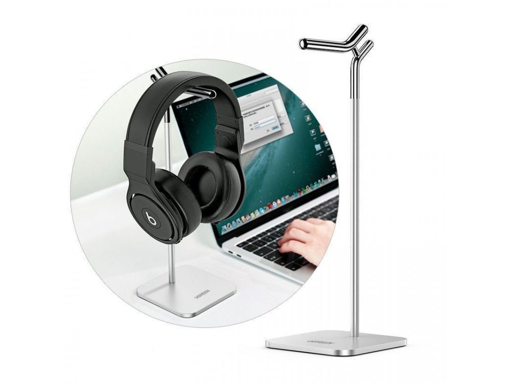 Ugreen Βάση / Stand για Ακουστικά & Headset, Ασημί - 80701