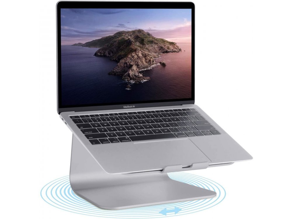 Rain Design mStand 360 Laptop Stand με Περιστρεφόμενη Βάση για Laptop έως 17", Space Grey - 10074