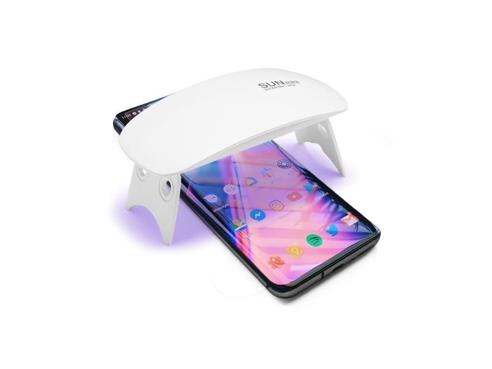 T-MAX Xiaomi Mi Note 10 Pro UV Liquid Full Glue Tempered Glass & UV LED Lamp, 9H AntiCrash/AntiShock, Clear (With Lamp)