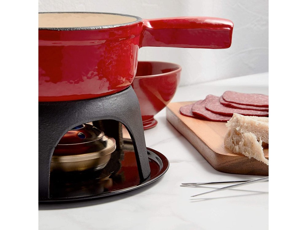 VonShef Swiss Fondue Set, Cast Iron Pot Σετ Φοντύ με 6 Πιρούνια - 1500048