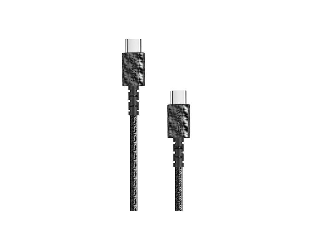 Anker PowerLine Select+ 1.8μ. Καλώδιο USB-C σε USB-C Με Νάυλον ύφανση - A8033H11, Μαύρο