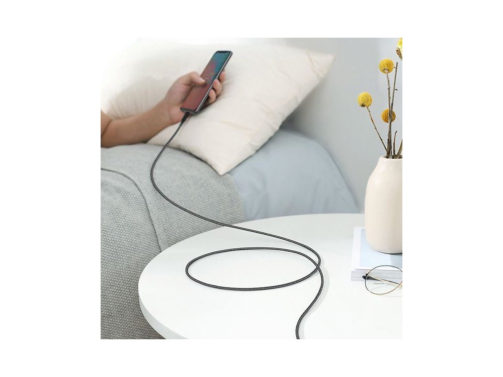 Anker PowerLine Select+ 1.8μ. Καλώδιο USB-C σε USB-C Με Νάυλον ύφανση - A8033H11, Μαύρο