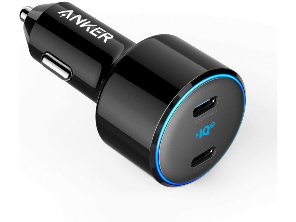 Anker PowerDrive+ III Duo 48W 2-Port USB Car Charger with Power Delivery - A2725H11
