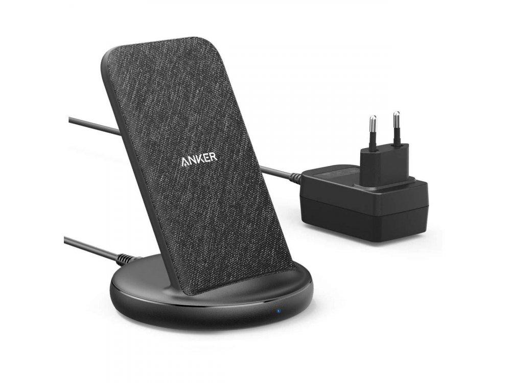 Anker PowerWave 2 Sense Stand Qi 7.5/10/15W Ασύρματος φορτιστής/Σταντ Σετ με φορτιστή & καλώδιο - B2529GF1, Μαύρο