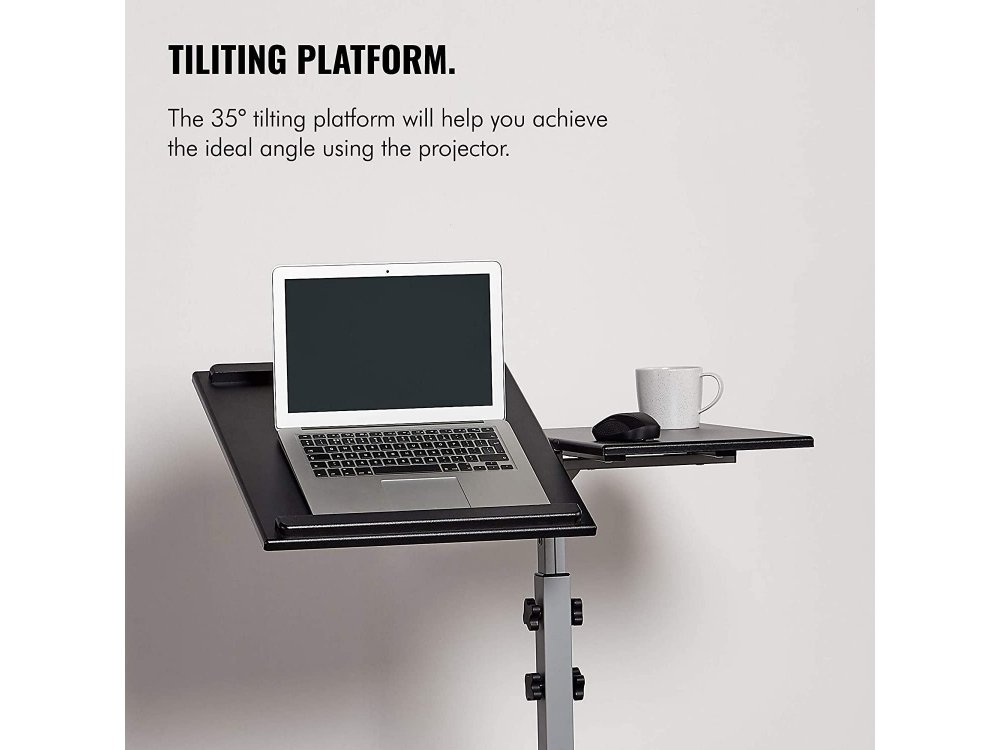 VonHaus Projector Stand / Trolley for Laptop & Projector, Tilting - 3000104