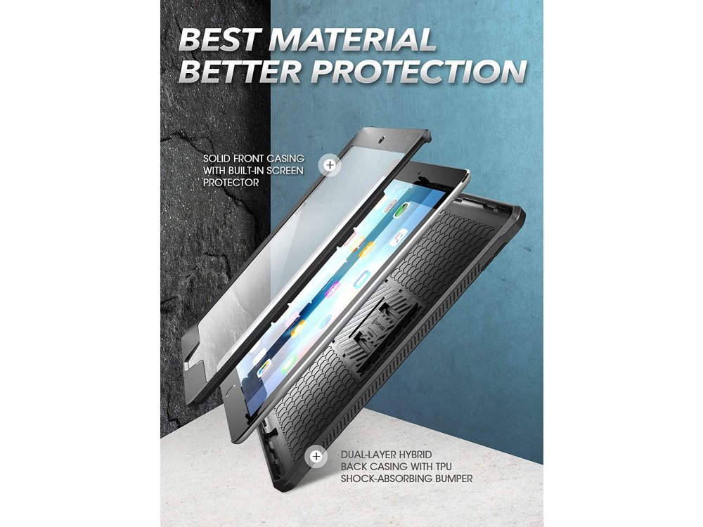 Supcase iPad 8th Gen 2020 / 7th Gen 2019 10.2" Unicorn Beetle Pro Rugged Full Body case, black