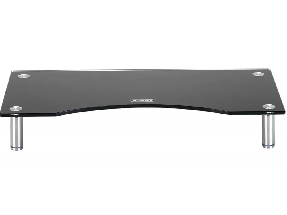 VonHaus Βάση/Σταντ Οθόνης Curved Γυάλινη, Ρυθμιζόμενο Ύψος, S 38.5X24cm - 05/080