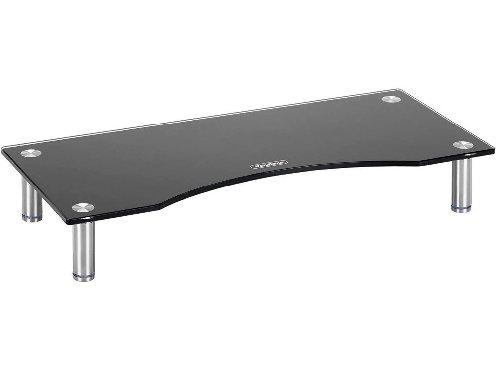 VonHaus Βάση/Σταντ Οθόνης Curved Γυάλινη, Ρυθμιζόμενο Ύψος, S 38.5X24cm - 05/080