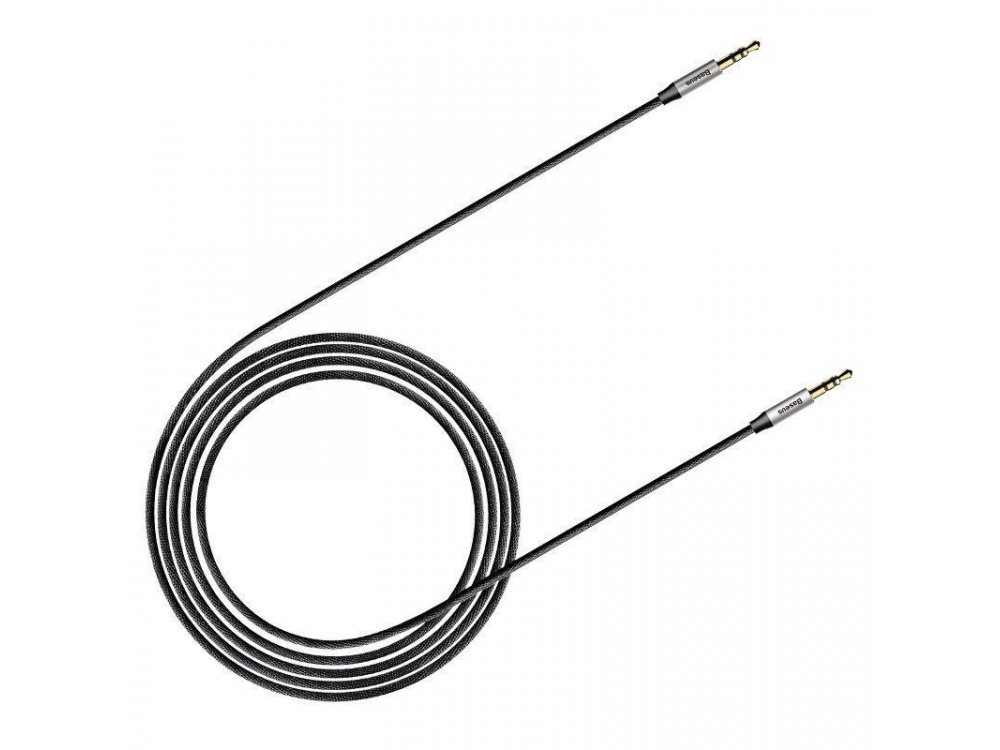 Baseus Yiven Audio AUX Καλώδιο, 1.5μ. με Νάυλον Ύφανση 3.5mm - CAM30-CS1, Μαύρο