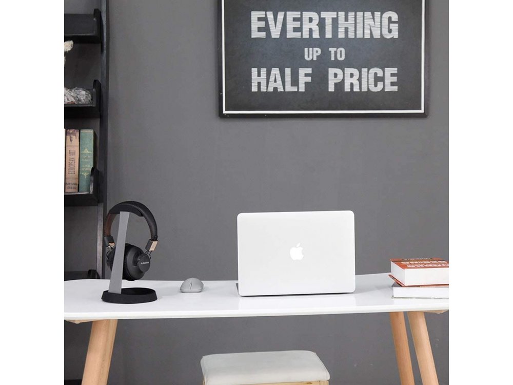 Avantree Neetto Headphone Stand & Hanger, Aluminum Βάση / Stand για Headset / Ακουστικά, Με θήκη για Καλώδιο, Μαύρη - HS102