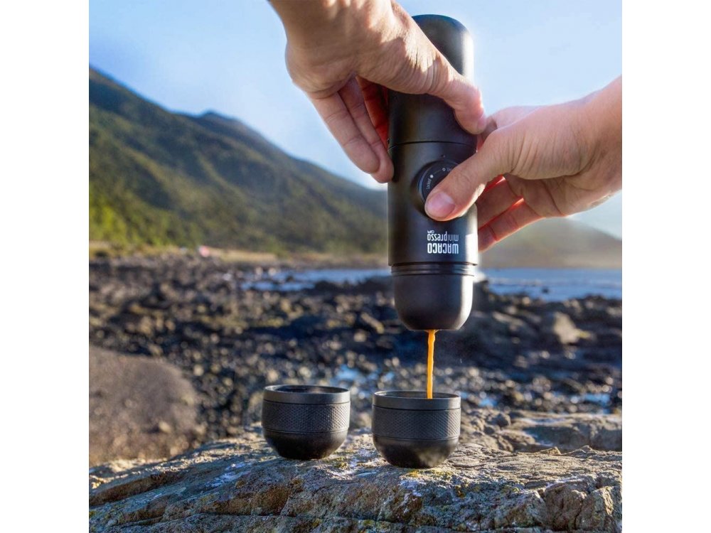 Wacaco Minipresso Kit, Έξτρα Αξεσουάρ για Μηχανή Minipresso GR, Περιλαμβάνει Tank+ & 3τμχ GR Filter Cups, Grey