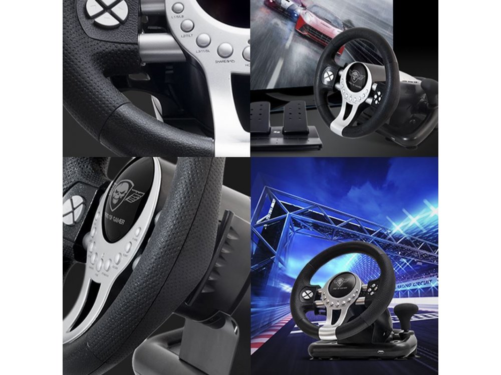 Spirit Of Gamer Race Wheel Pro 2 Τιμονιέρα για PS4 / PS3 / PC / Xbox One - SOG-RWP2