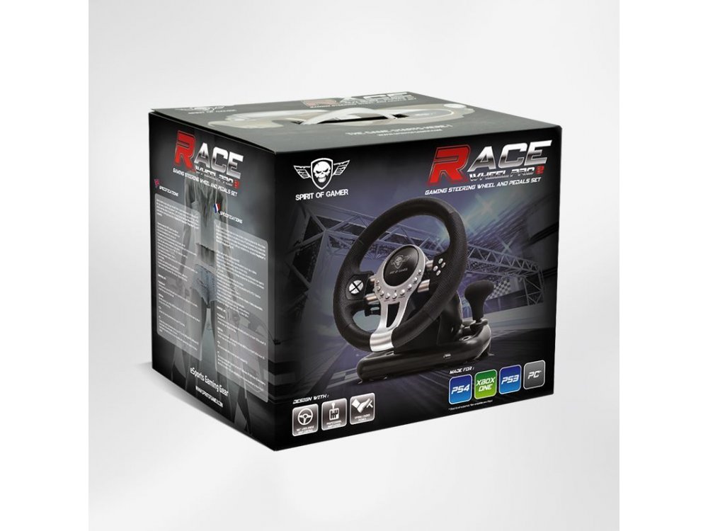 Spirit Of Gamer Race Wheel Pro 2 Τιμονιέρα για PS4 / PS3 / PC / Xbox One - SOG-RWP2