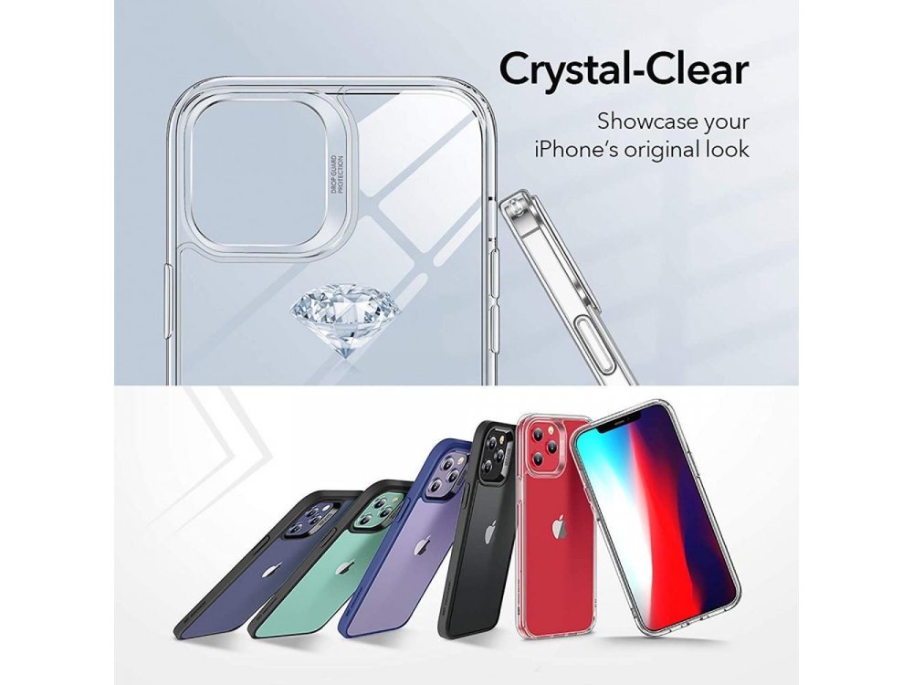 ESR iPhone 12 / 12 Pro Classic Hybrid Θήκη Διαφανής, Μπλε