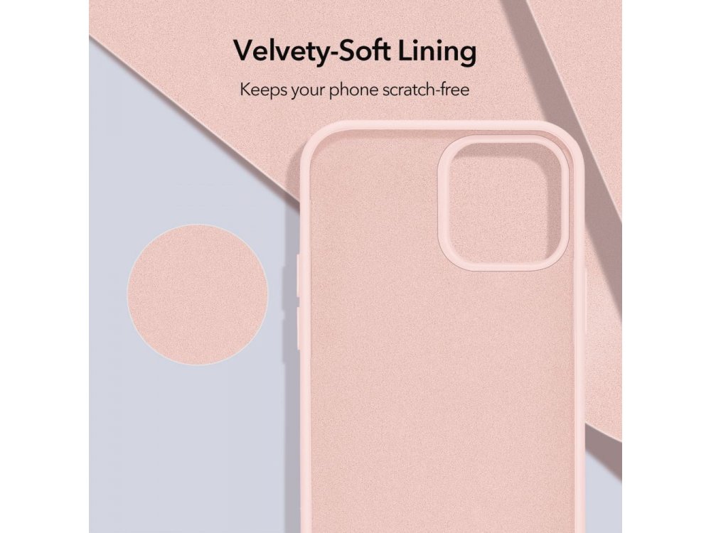 ESR iPhone 12 / 12 Pro Cloud Θήκη Σιλικόνης, Pink Sand