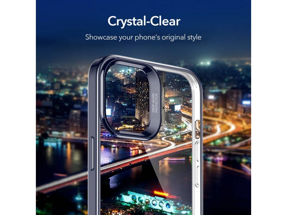 ESR iPhone 12 / 12 Pro Halo Clear Silicone Case, Black