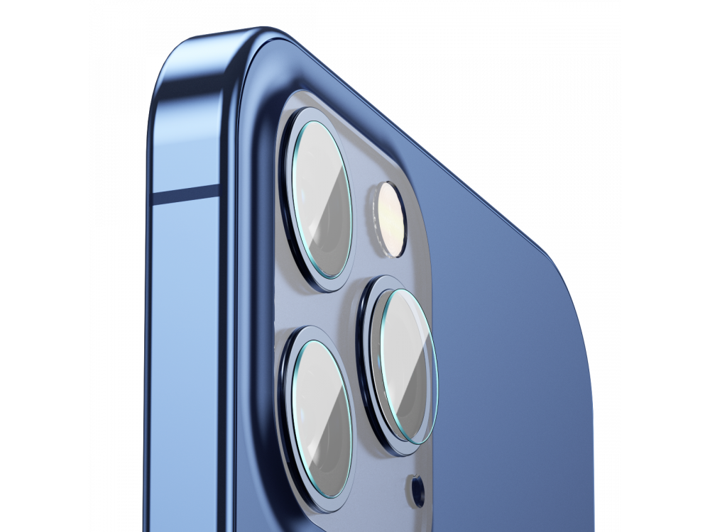Baseus iPhone 12 Pro Max Camera Lens Protector Tempered Glass, Σετ των 2 - SGAPIPH61P-JT02