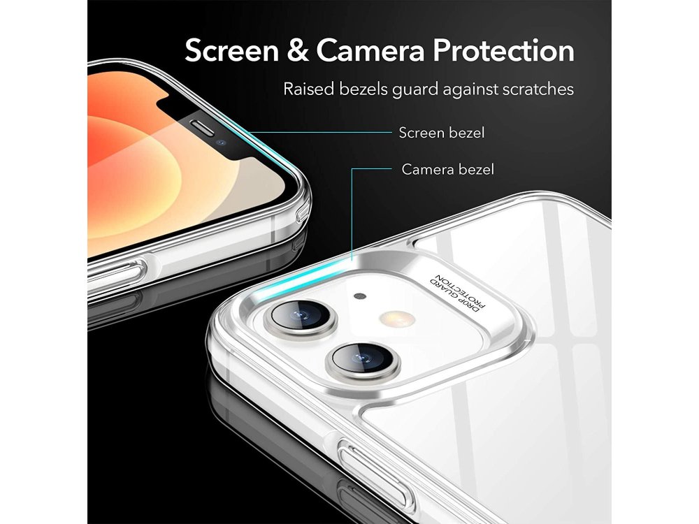 ESR iPhone 12 Mini Ice Shield Case(Echo), Clear