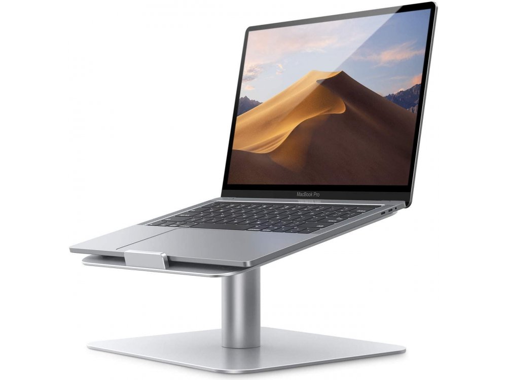 Lamicall L Laptop Stand with rotating base for Laptop / Macbook 10-17.3", Silver