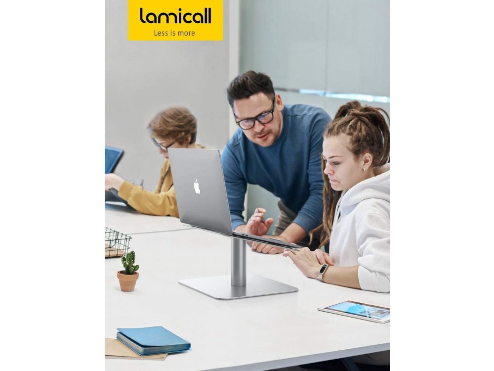 Lamicall L Laptop Stand με Περιστρεφόμενη Βάση για Laptop / Macbook 10-17.3", Silver
