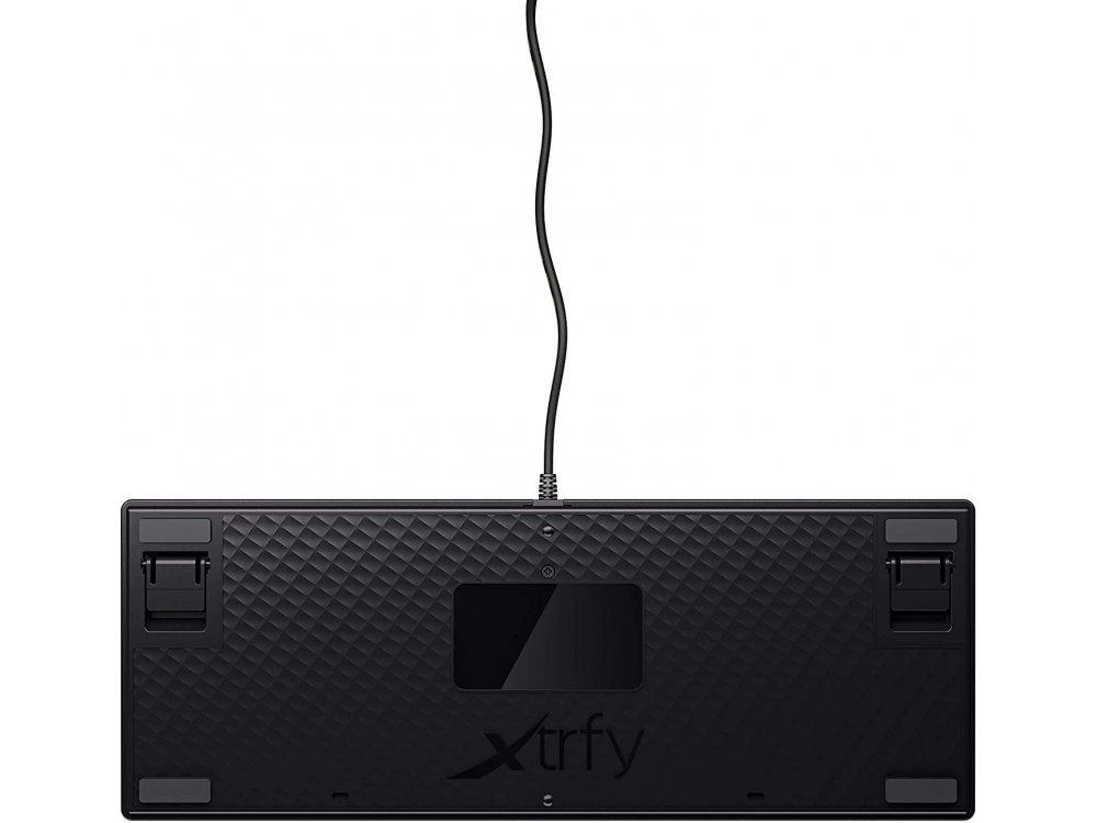 Xtrfy K4 TKL RGB Gaming Mechanical Keyboard Tenkeyless Kailh Red Switches, Black - XG-K4-RGB-TKL-R-UK