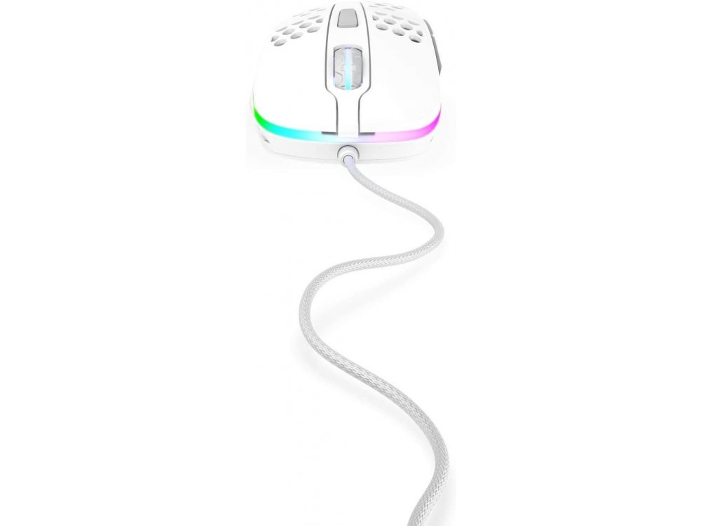 Xtrfy M4 RGB Optical Gaming Mouse Ultra-Light 400 - 16.000 DPI, White - XG-M4-RGB-WHITE