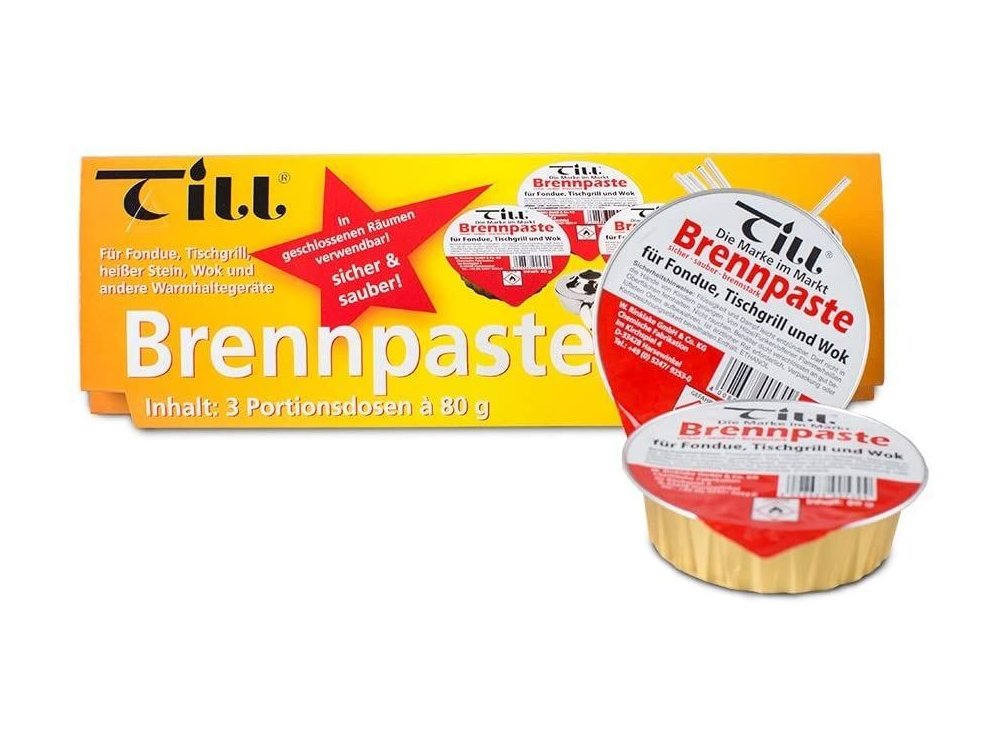 TILL Fondue Gel Προσανάμματος Για Φοντύ Σετ 3 τμχ 80g - 540
