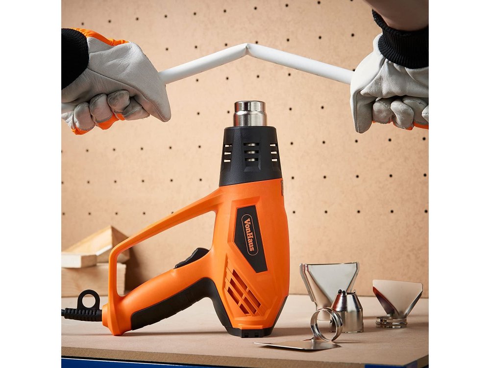 VonHaus Πιστόλι Θερμού Αέρα 2000W, 2 Θερμοκρασίες, με 4 Κεφαλές, Ηλεκτρικό 1,8μ. Καλώδιο -  15/181