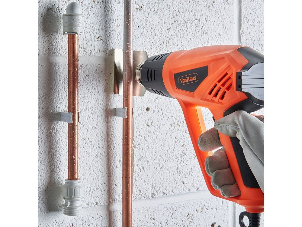 VonHaus Πιστόλι Θερμού Αέρα 2000W, 2 Θερμοκρασίες, με 4 Κεφαλές, Ηλεκτρικό 1,8μ. Καλώδιο -  15/181