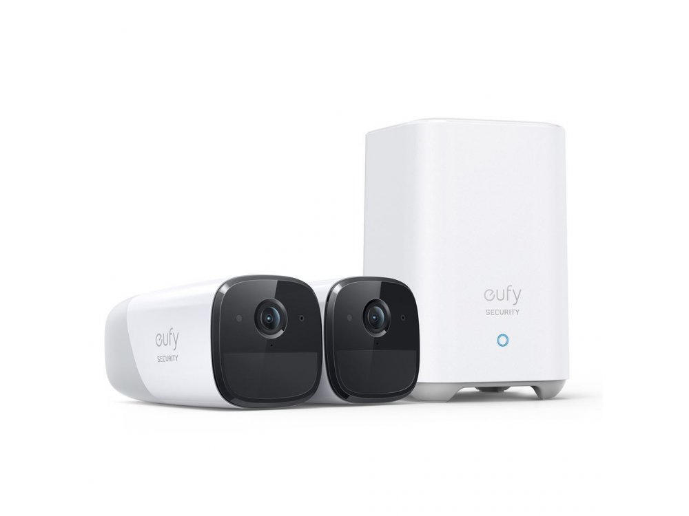 Anker eufyCam 2 Pro ΚΙΤ 2 Wireless Cameras 2K, Human detection, Night Vision, by Eufy - T88513D1
