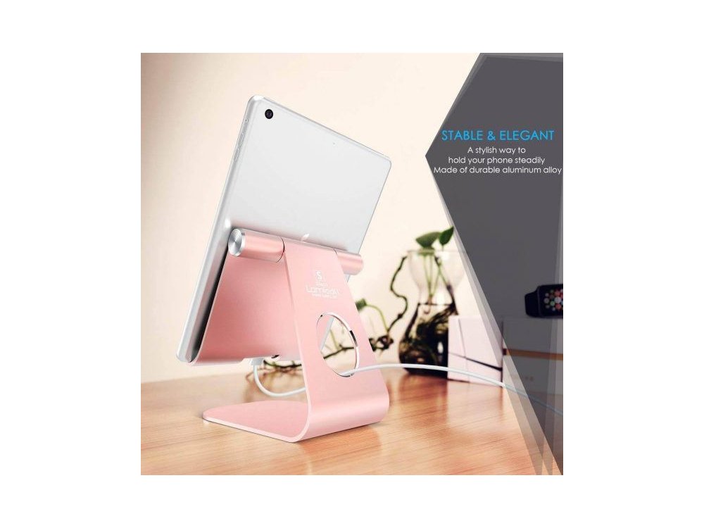 Lamicall S1 Tablet Stand Adjustable 270° for devices 5"-13", Rose Gold