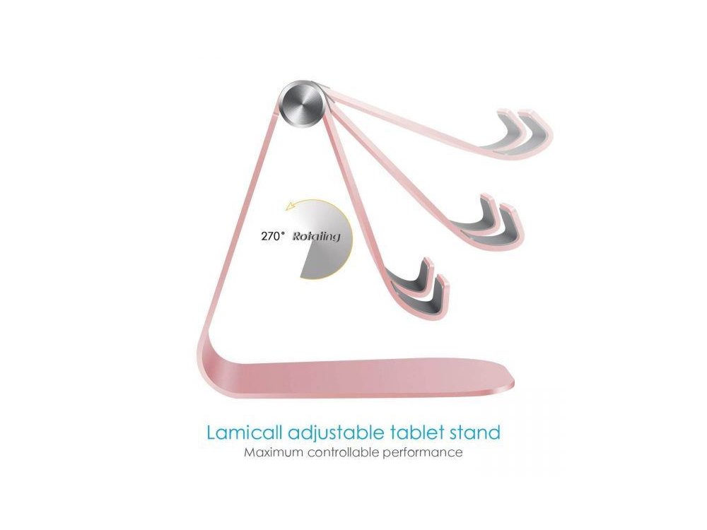 Lamicall S1 Βάση/Stand Tablet Ρυθμιζόμενη 270° για συσκευές 5"-13", Rose Gold