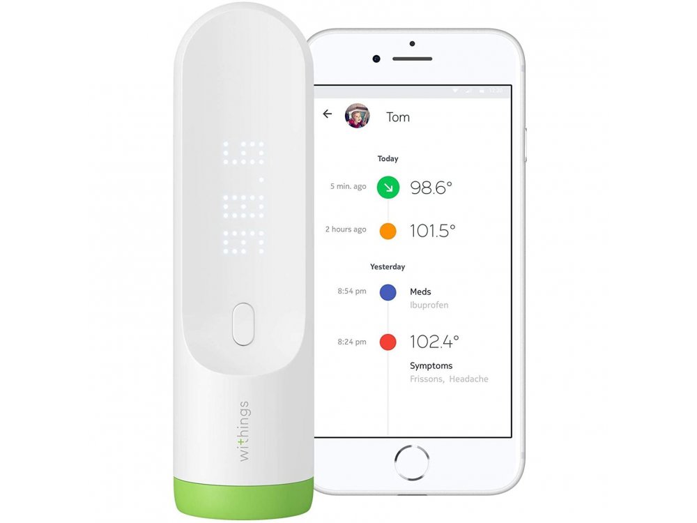 Withings Thermo, Smart Θερμόμετρο Ανέπαφης Χρήσης, με APP & WiFi - SCT01