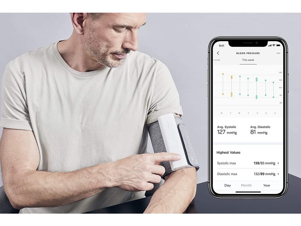 Withings BPM Connect Arm Blood Pressure Monitor - Smart Πιεσόμετρο Μπράτσου με App & WiFi