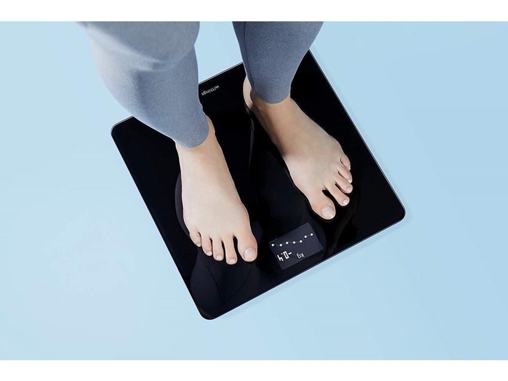 Withings Body, Έξυπνη ζυγαριά, Δείκτης Μάζας Σώματος με Fitness APP μέσω Bluetooth & WiFi, Μαύρη