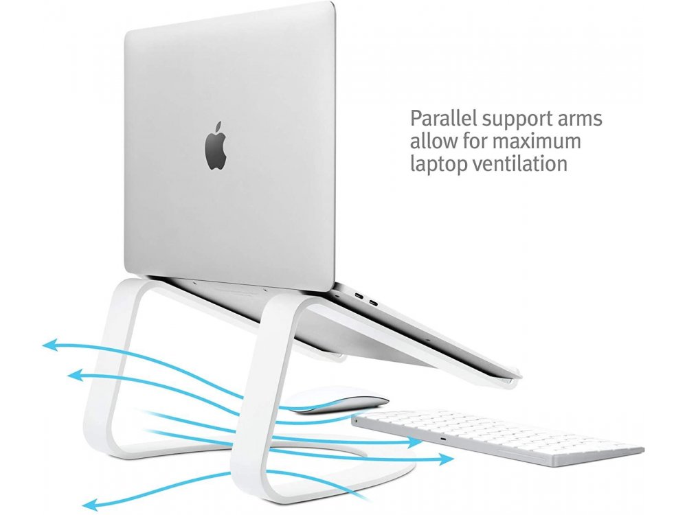 Twelve South Curve Stand/Βάση για Laptop / Macbook 11-17", Εργονομική, White - 12-1915