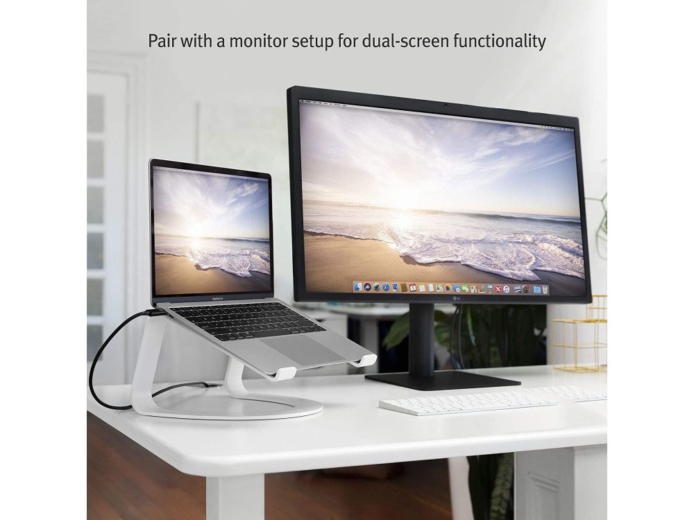 Twelve South Curve Stand/Βάση για Laptop / Macbook 11-17", Εργονομική, White - 12-1915