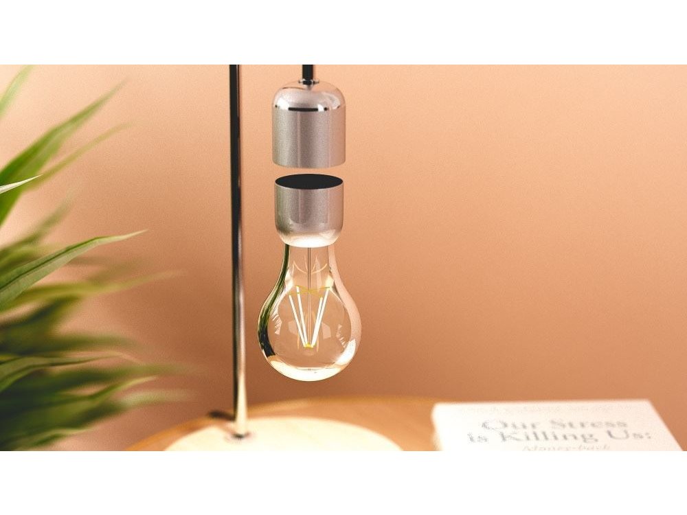 Allocacoc Levitating Light Bulb, Μαγνητικό αιωρούμενο Φωτιστικό, Ασημί - DH0106/EULELP
