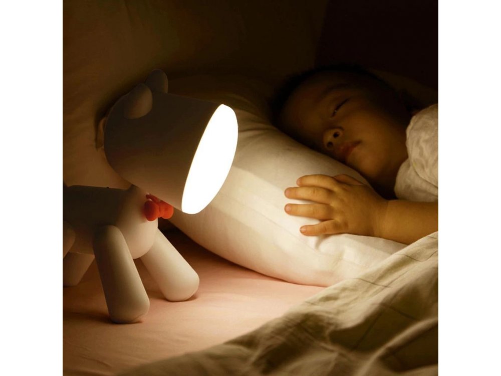 Allocacoc PuppyLamp Janpim Night Light with Smart Switch in its tail, Brown - DH0272BN/PUPYLP