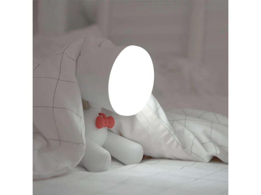 Allocacoc PuppyLamp Janpim Night Light, Επιτραπέζιο Φωτάκι Νυχτός κουτάβι με διακόπτη στη ουρά, Λευκό - DH0272WT/PUPYLP