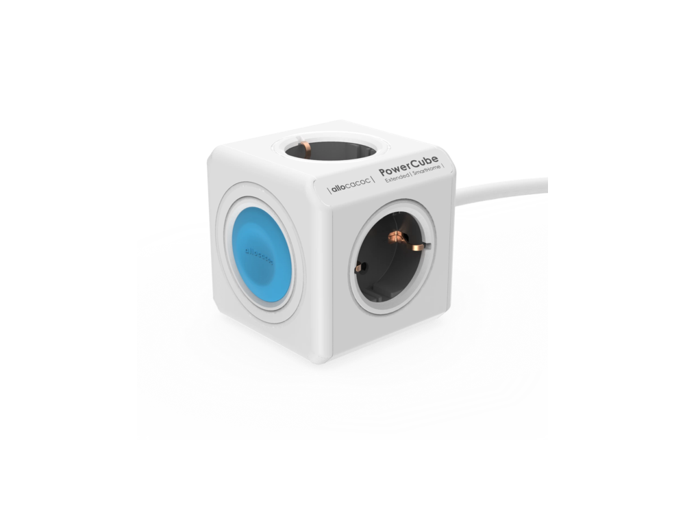 Allocacoc PowerCube Original SmartHome Πολύπριζο 4 Θέσεων Σούκο & Smart Χειρισμό μέσω App WiFi - 10753/DEEXSH