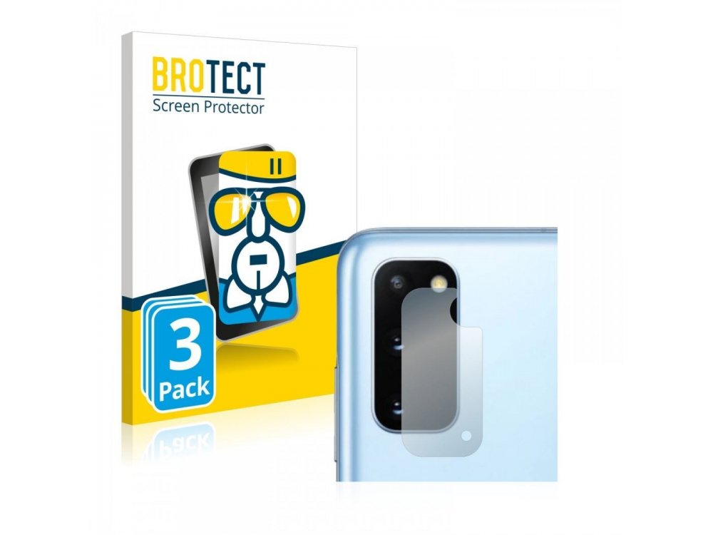 Brotect Galaxy S20 AirGlass Camera Lens Protector Tempered Glass, Σετ των 3 - 3836981