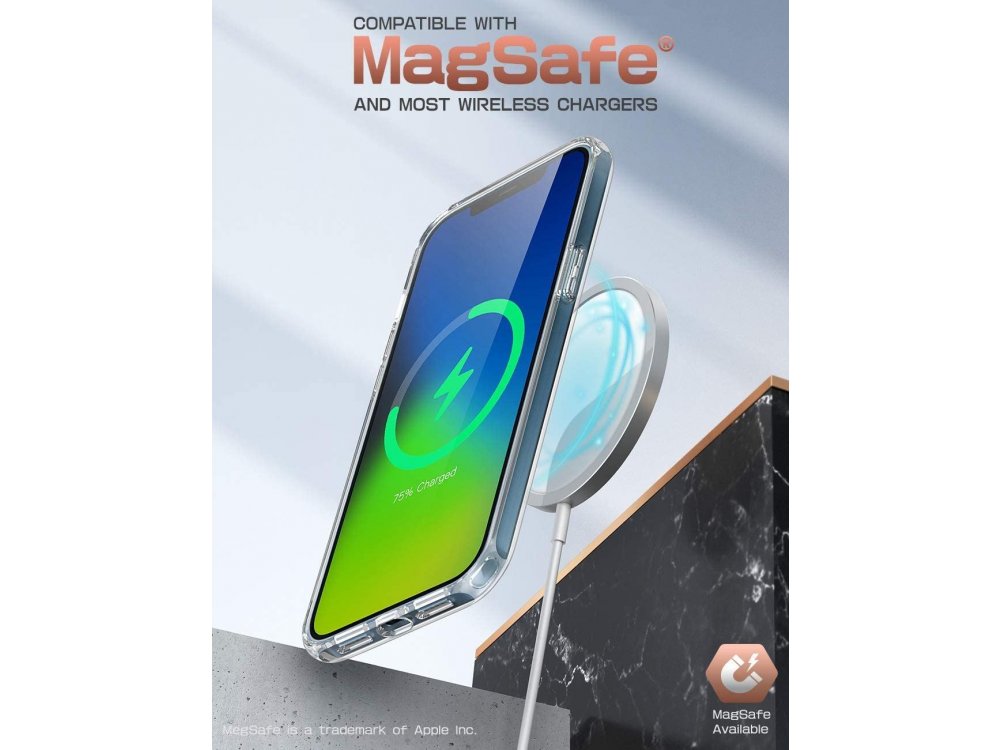 Supcase iPhone 12 Pro Max Unicorn Beetle Style Case, Clear