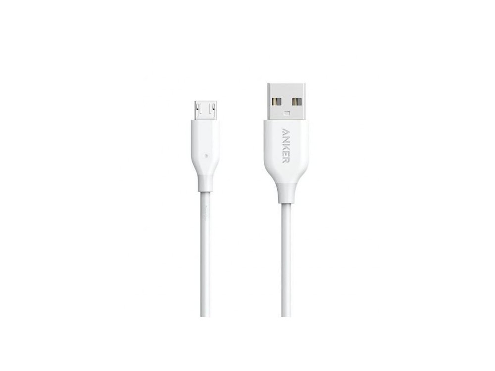 Anker Powerline Micro USB 0.9m. Cable - A8132H21, White