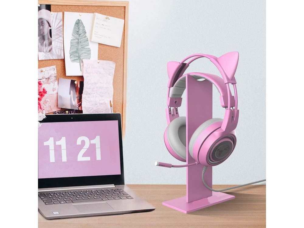 Onikuma Headphone Gaming  Βάση / Stand για Headset / Ακουστικά, Ροζ