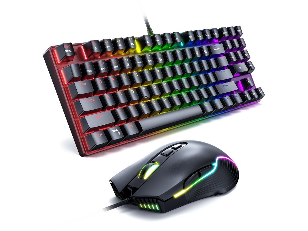 Onikuma G26+CW905 RGB Combo Gaming Mechanical Keyboard and Optical Mouse, Σετ Ενσύρματο Μηχανικό Πληκτρολόγιο + Ποντίκι