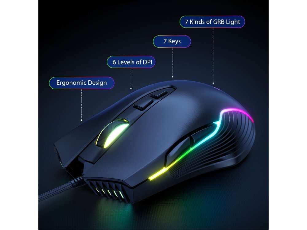 Onikuma G26+CW905 RGB Combo Gaming Mechanical Keyboard and Optical Mouse, Σετ Ενσύρματο Μηχανικό Πληκτρολόγιο + Ποντίκι