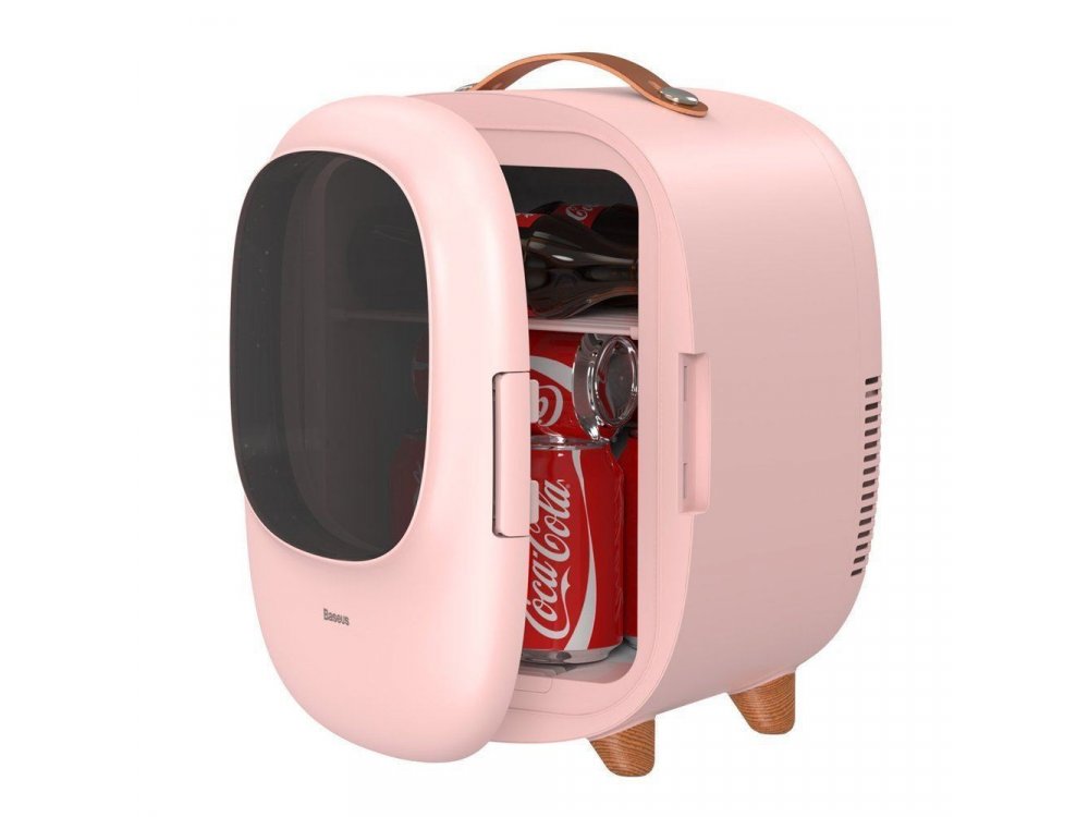 Baseus Zero Space Refrigerator 8L, Μίνι Φορητό Ψυγείο 220V EU, Ροζ - CRBX01-A04