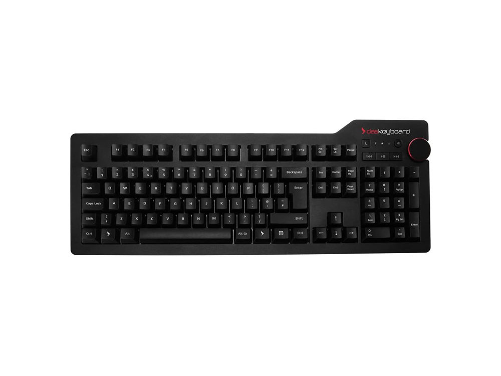 Das Keyboard 4 Professional Wired Mechanical Keyboard, Cherry MX Brown switches - Soft Tactile - DASK4MKPROSIL-UK